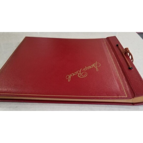 Vintage faux leather bound photo album 50s - Picture 3 of 12